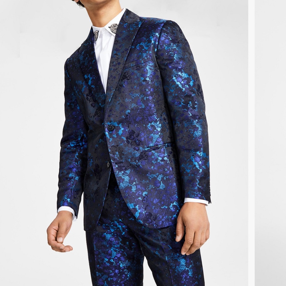 INC International Concepts Men's Classic-Fit Abstract Brocade Suit Jacket, 
#7
